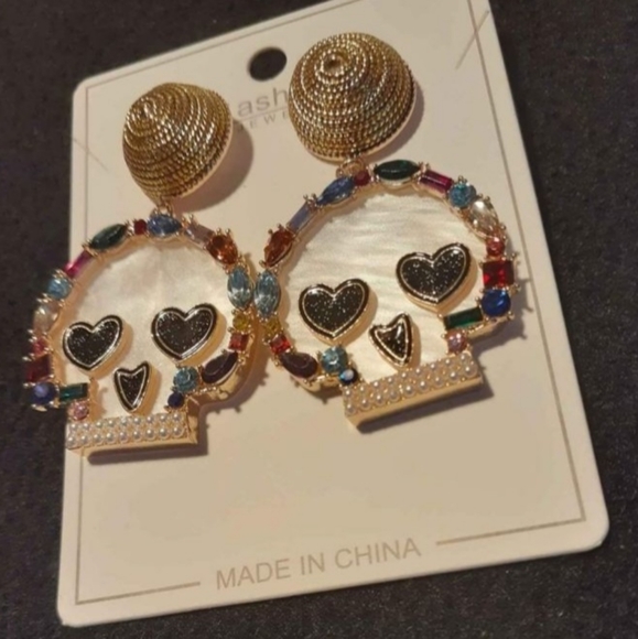 Sugar Skull Earrings - Picture 3 of 13